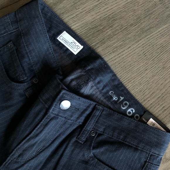 NWT Gap Pinstripe Always Skinny Jean - Picture 4 of 7